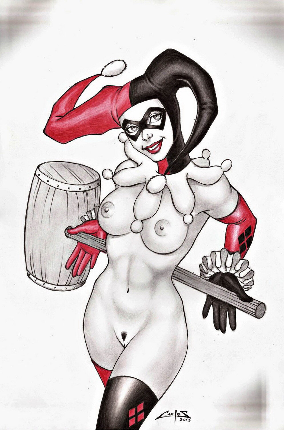 Harley Quinn Nude Solo Female Only XXX