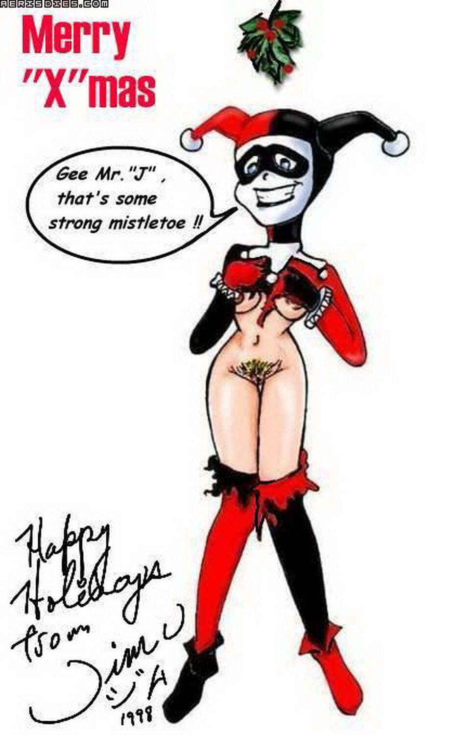 Harley Quinn Pubic Hair Tits Solo Female Only