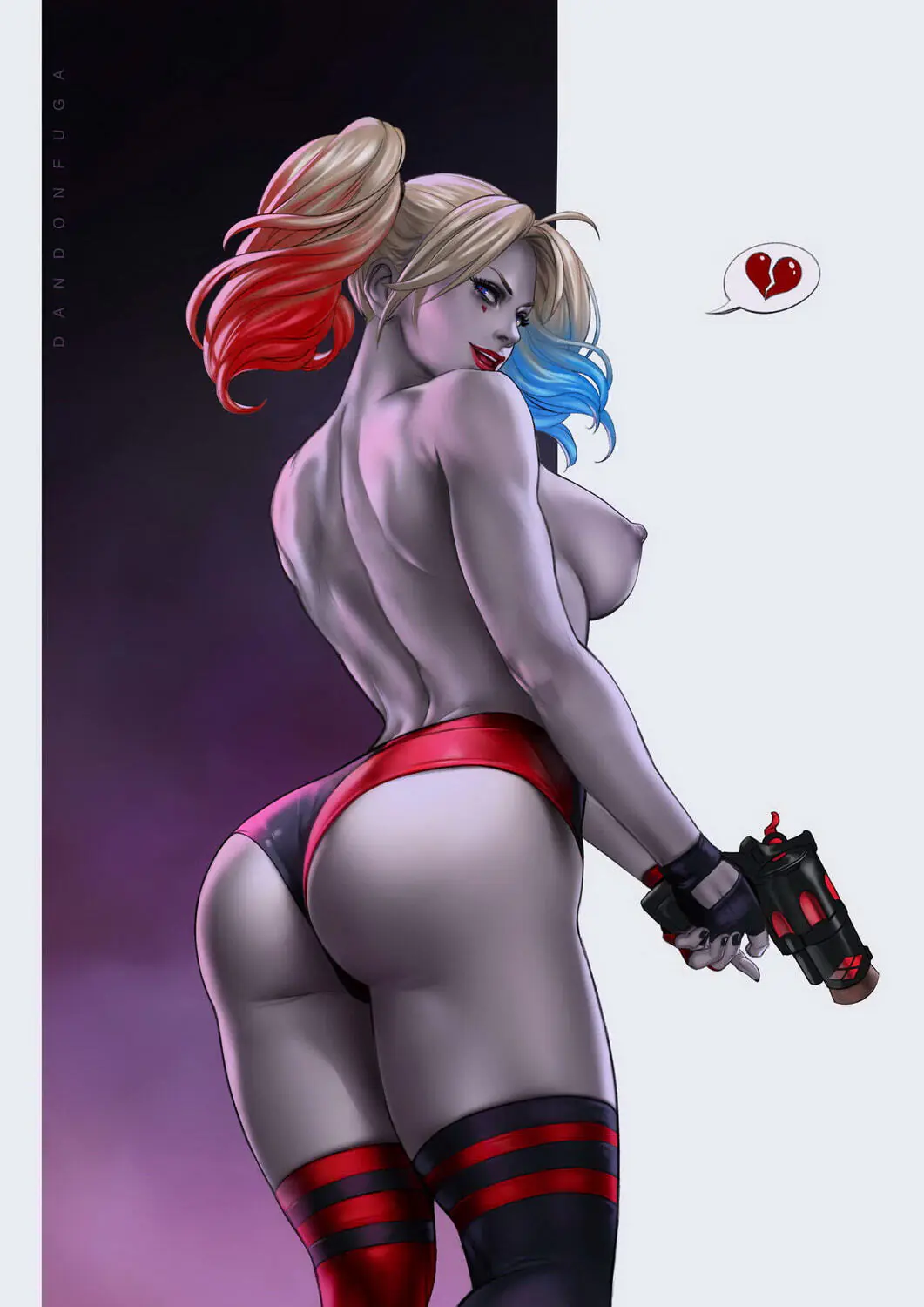 Harley Quinn Pussy Blonde Shaved Pussy