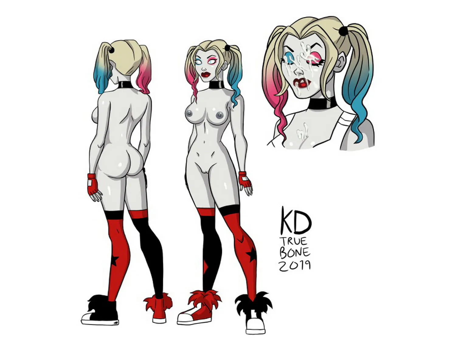 Harley Quinn Pussy Blonde Vagina Nude Nipples Naked Tits Boobs
