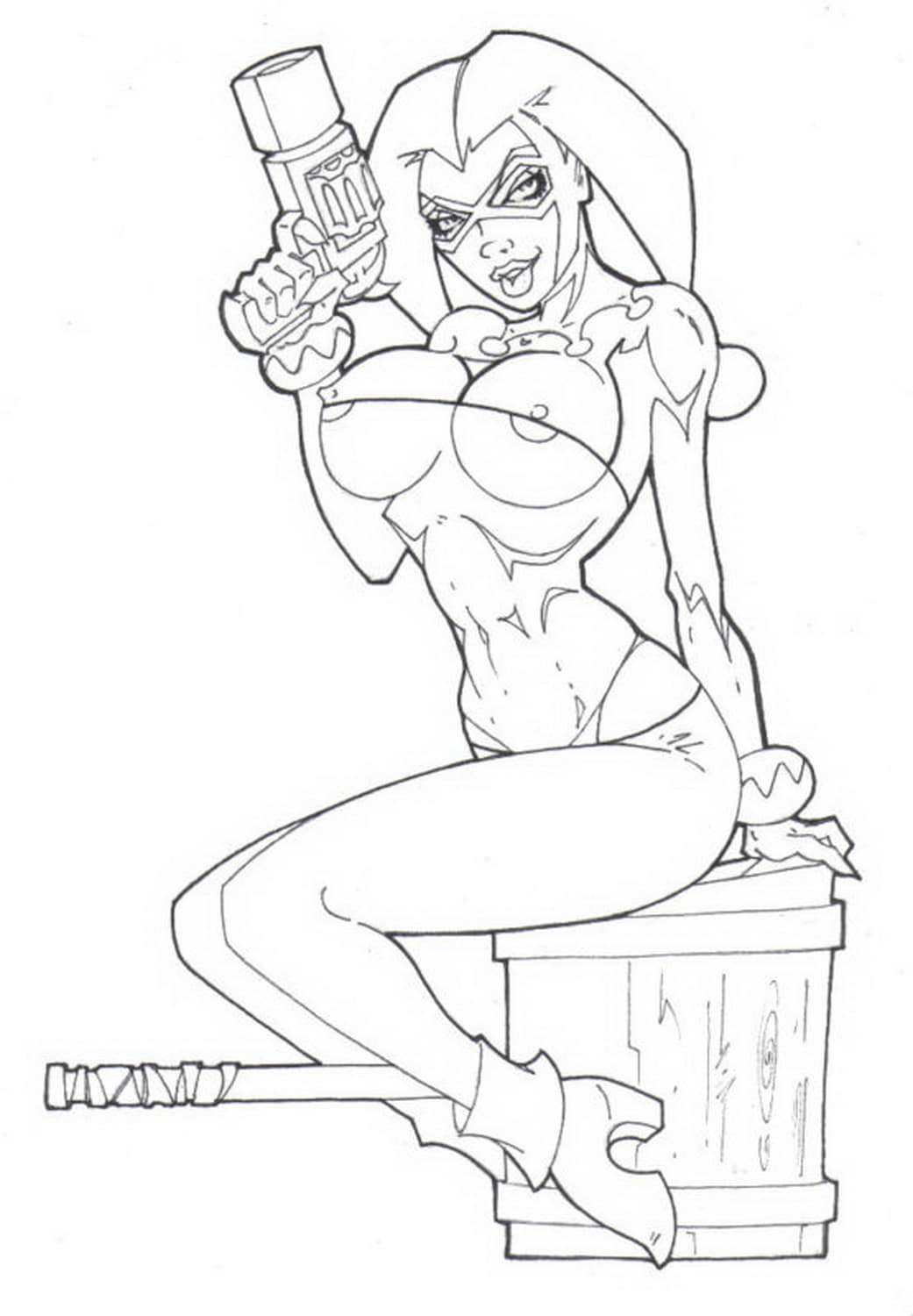 Harley Quinn Solo Female Only Toon Art