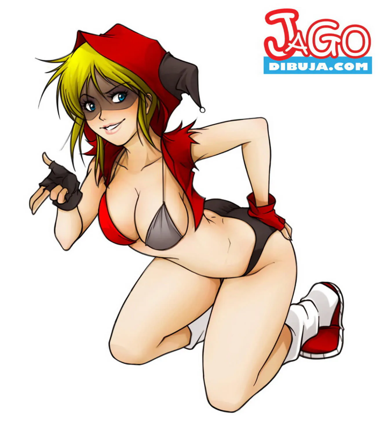 Harley Quinn Solo Tits Blonde Big Breast Panties Female Only