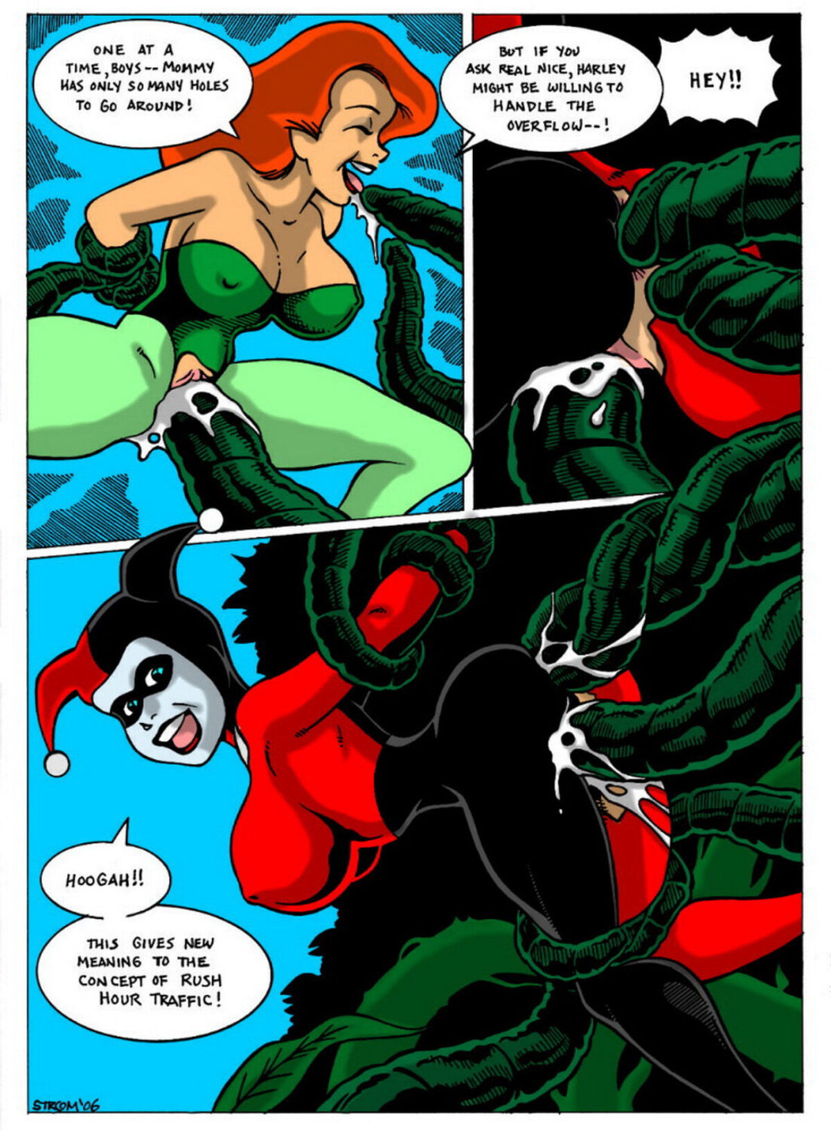 Harley Quinn Tentacle Sex Tentacle Double Penetration Anal Sex < Your  Cartoon Porn