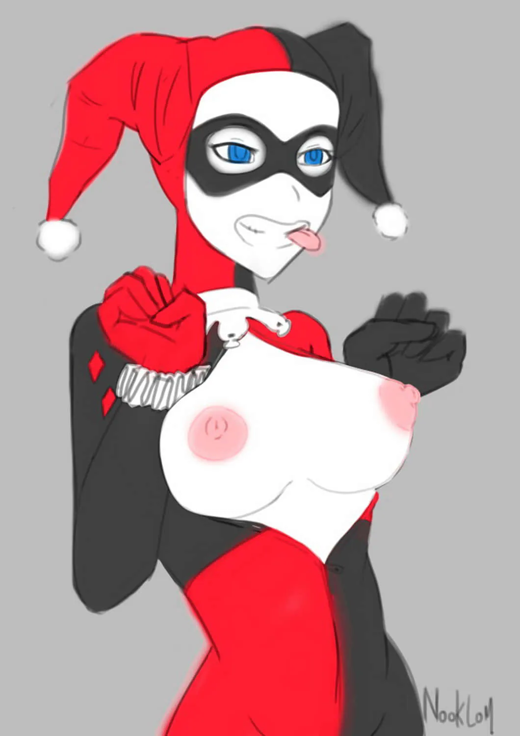 Harley Quinn Tits Solo Nipples Female Only