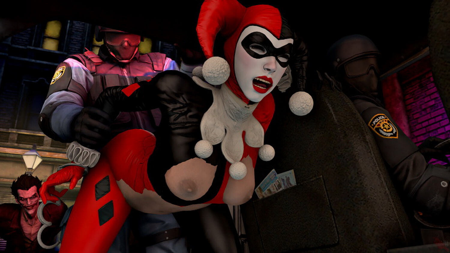 Harley Quinn Tits Sex Doggy Style Nipples