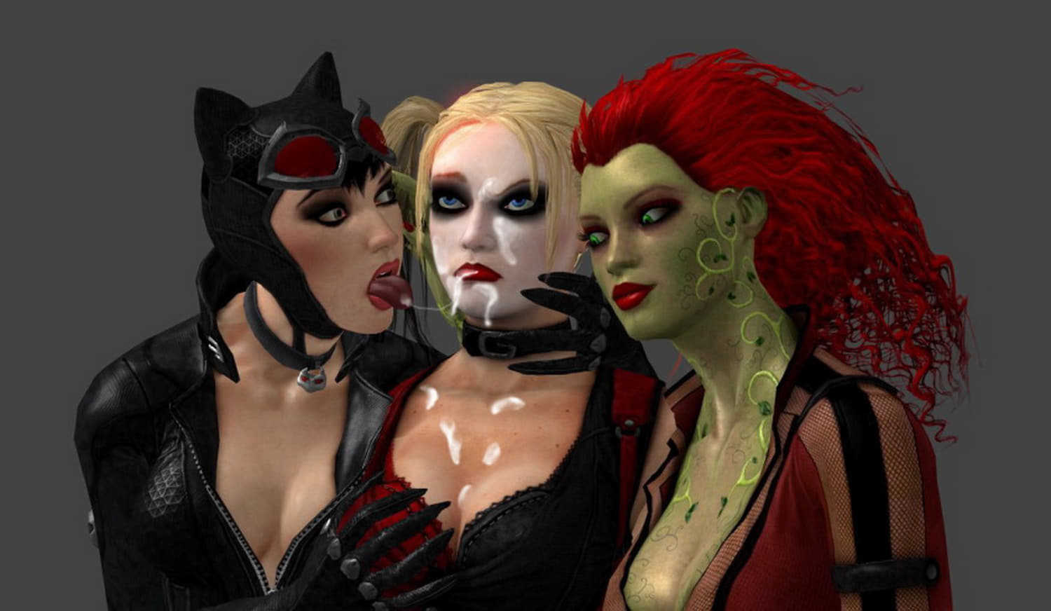 Poison Ivy And Harley Quinn Facial Cum Your Cartoon Porn