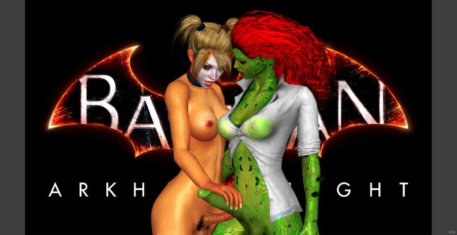 Poison Ivy and Harley Quinn Nude Futanari Futa On Futa Penis