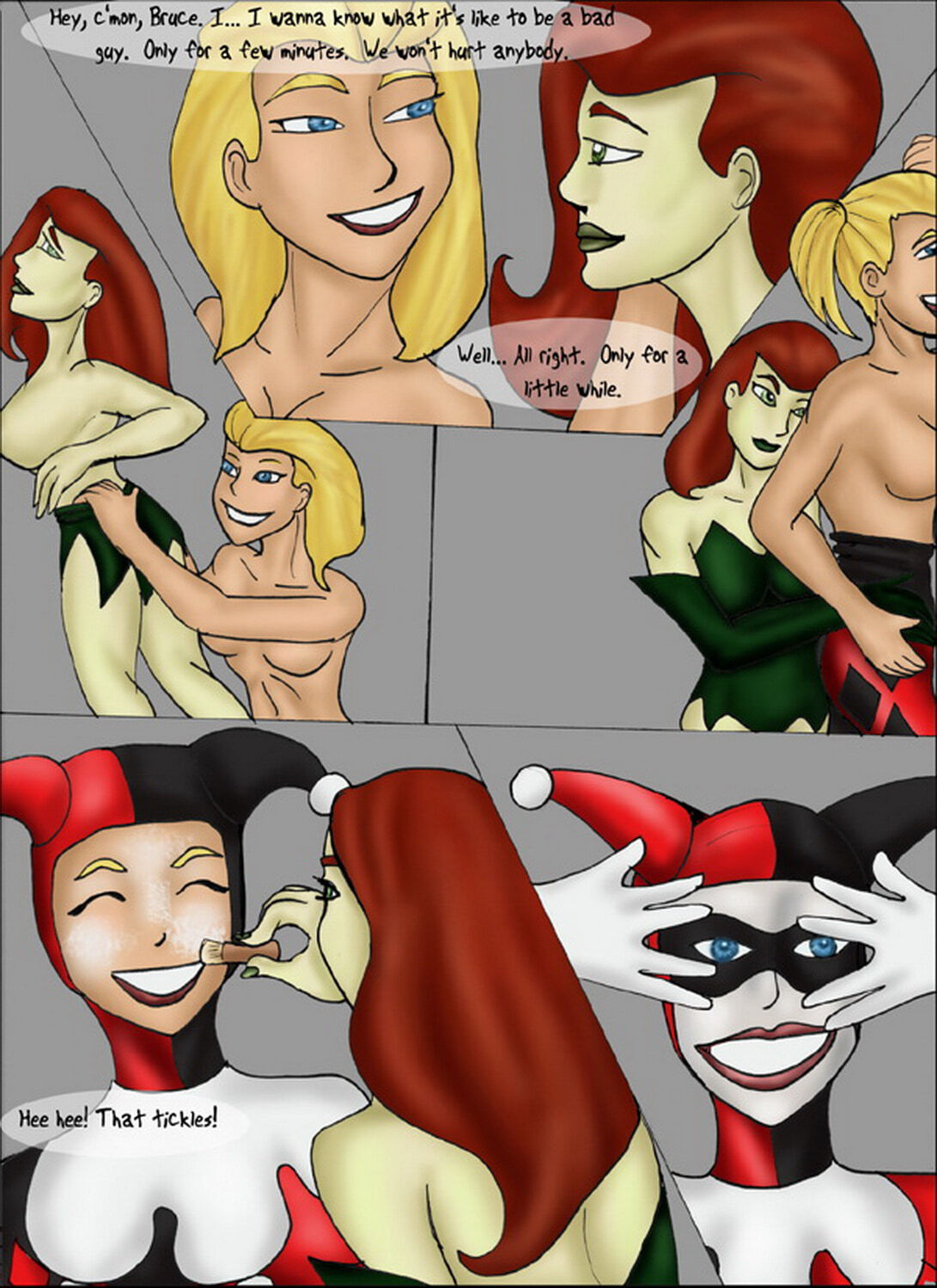 Poison Ivy and Harley Quinn XXX Hentai Fanfiction