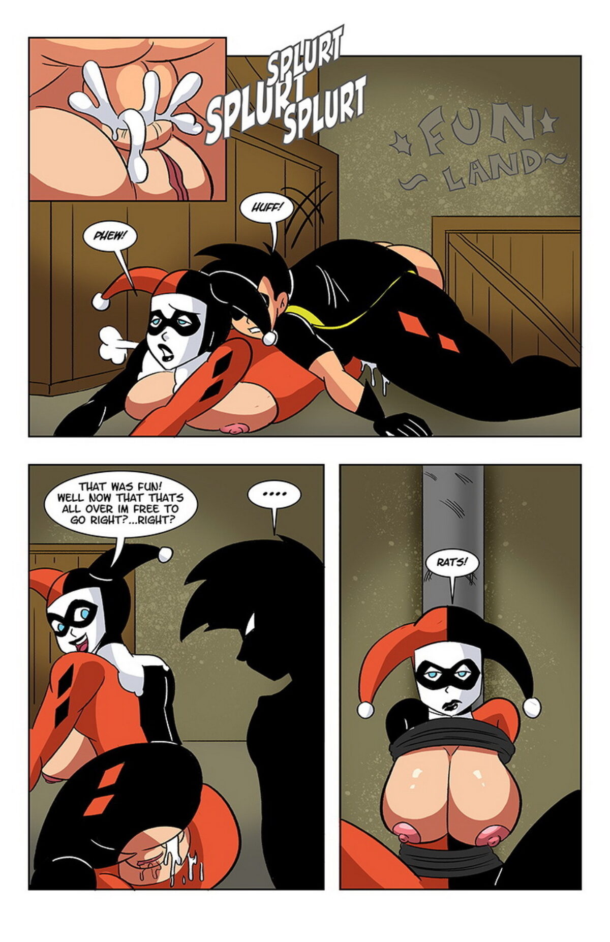 Tim Drake and Harley Quinn Cum Inside Big Breast Cumshot Cum < Your Cartoon  Porn