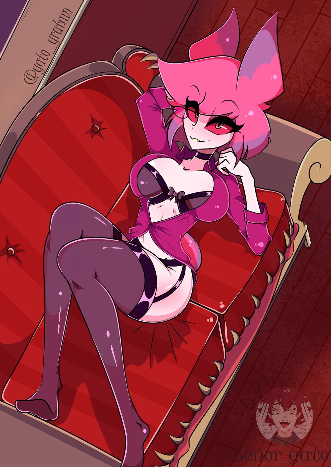 Female Alastor Hazbin Hotel Stockings