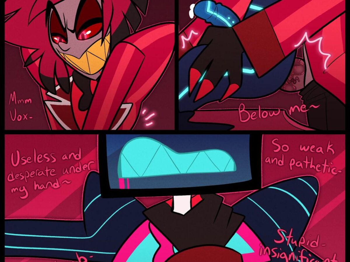 Vox’s envious stare fixed on Alastor and his lovers