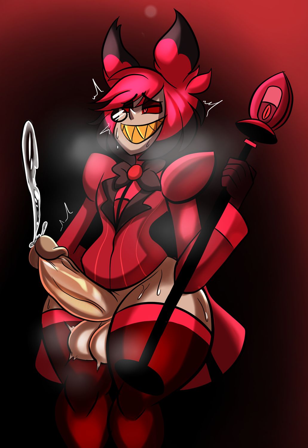 Alastor Hazbin Hotel Stockings