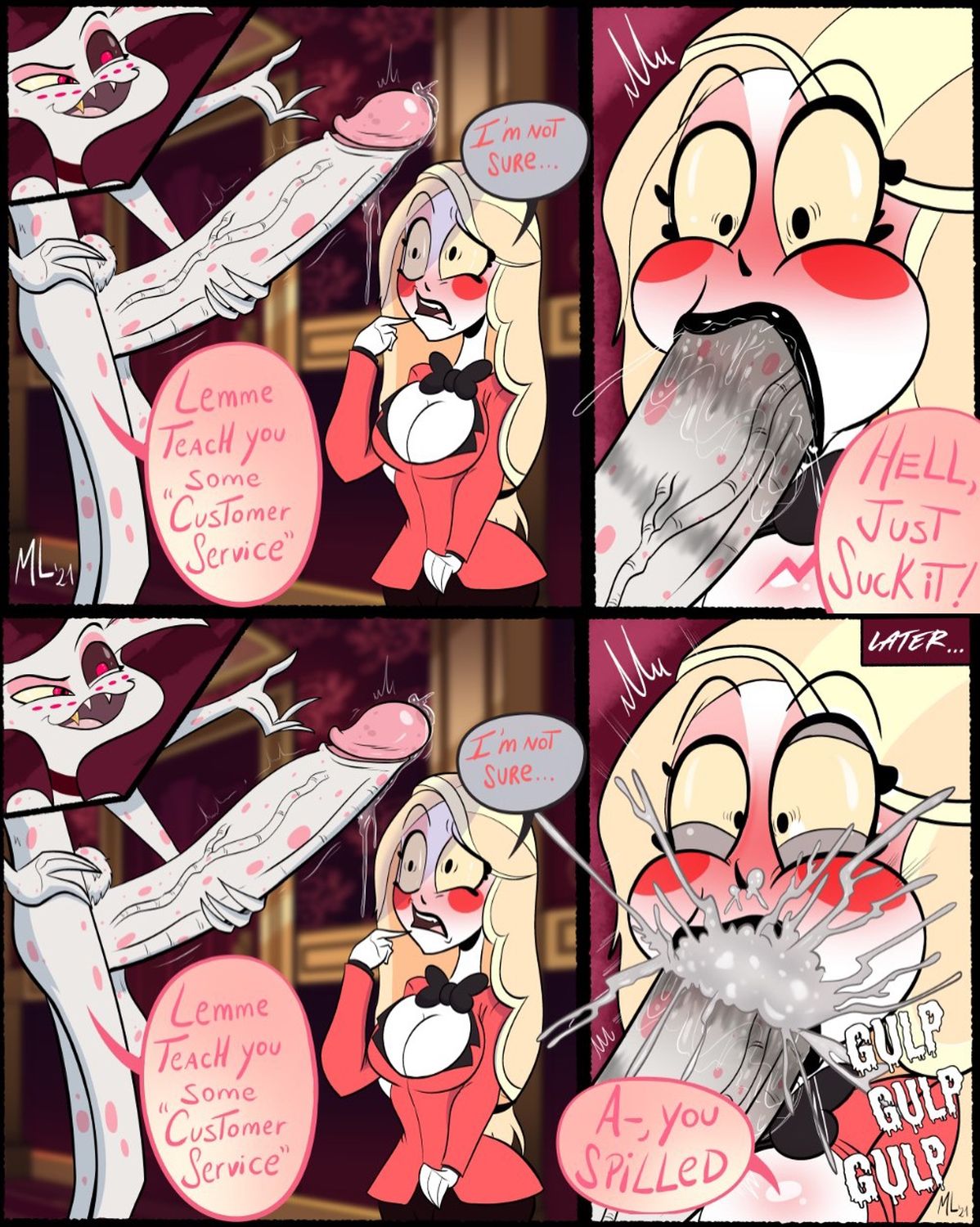 Angel Dust Hazbin Hotel Deepthroat