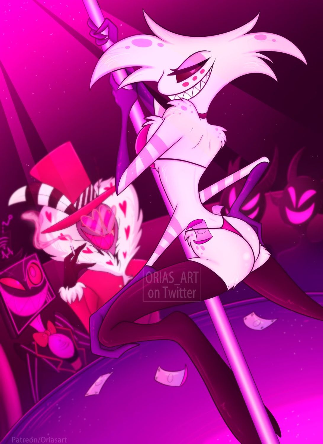 Angel Dust Hazbin Hotel and Valentino Hazbin Hotel Underwear Panties