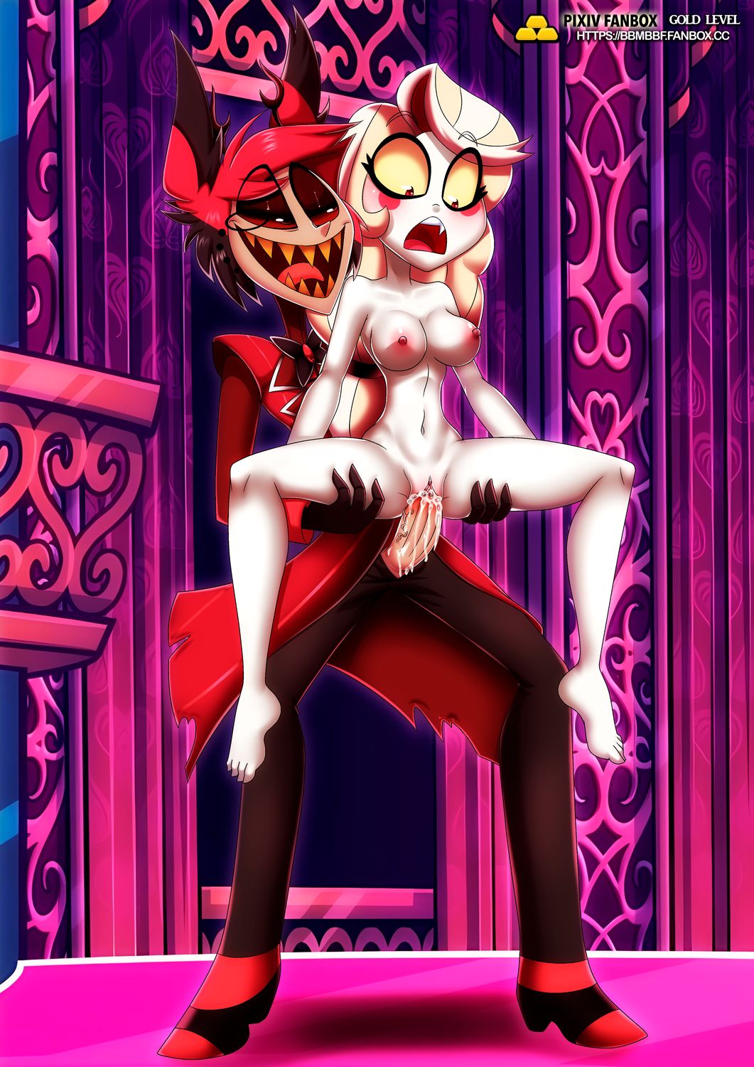 Charlie Morningstar Hazbin Hotel and Alastor Hazbin Hotel Nude Tits