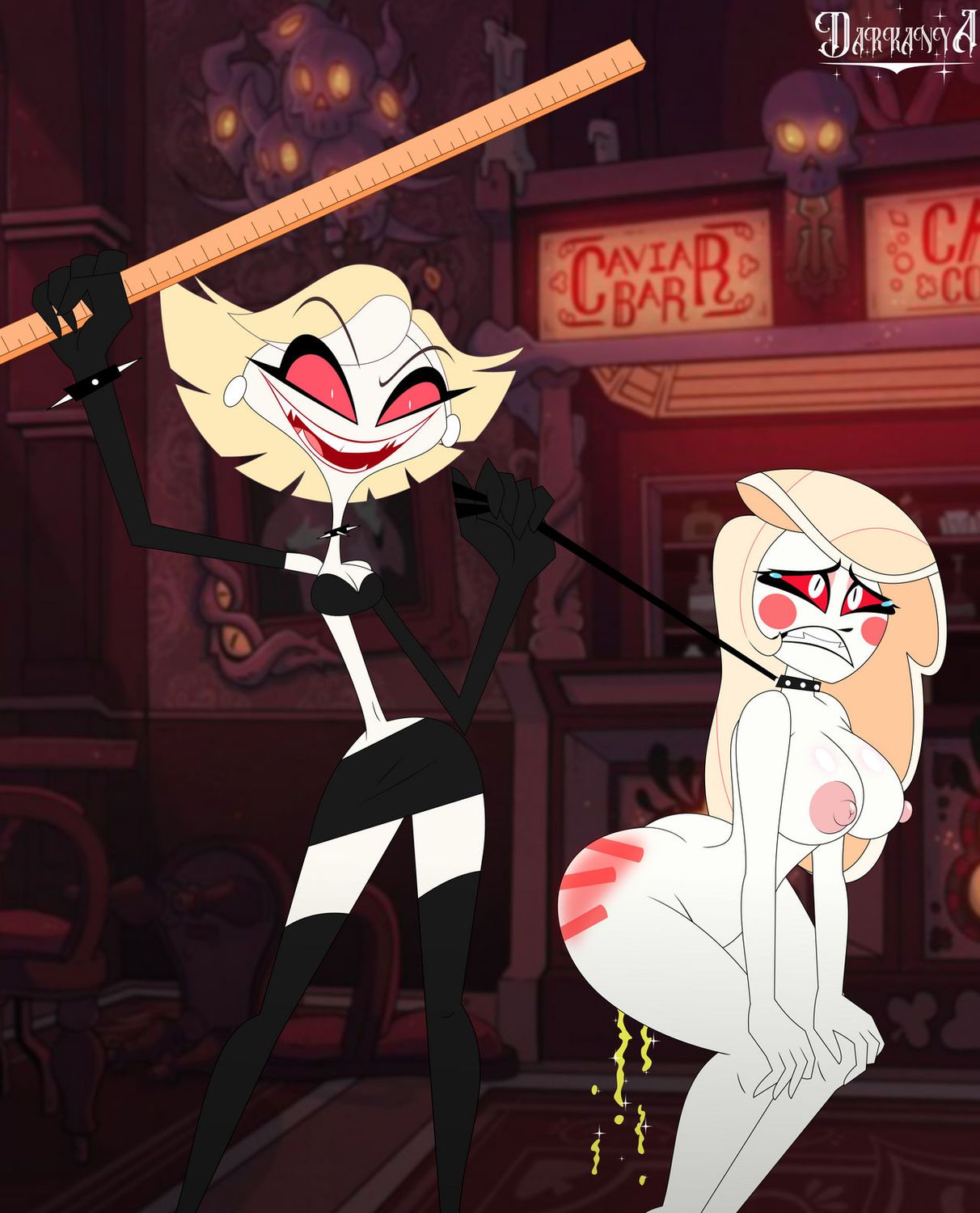 Charlie Morningstar Hazbin Hotel and Katie Killjoy Hazbin Hotel Bondage Fanfic