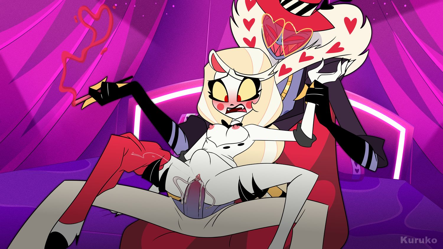 Charlie Morningstar Hazbin Hotel and Valentino Hazbin Hotel Pussy