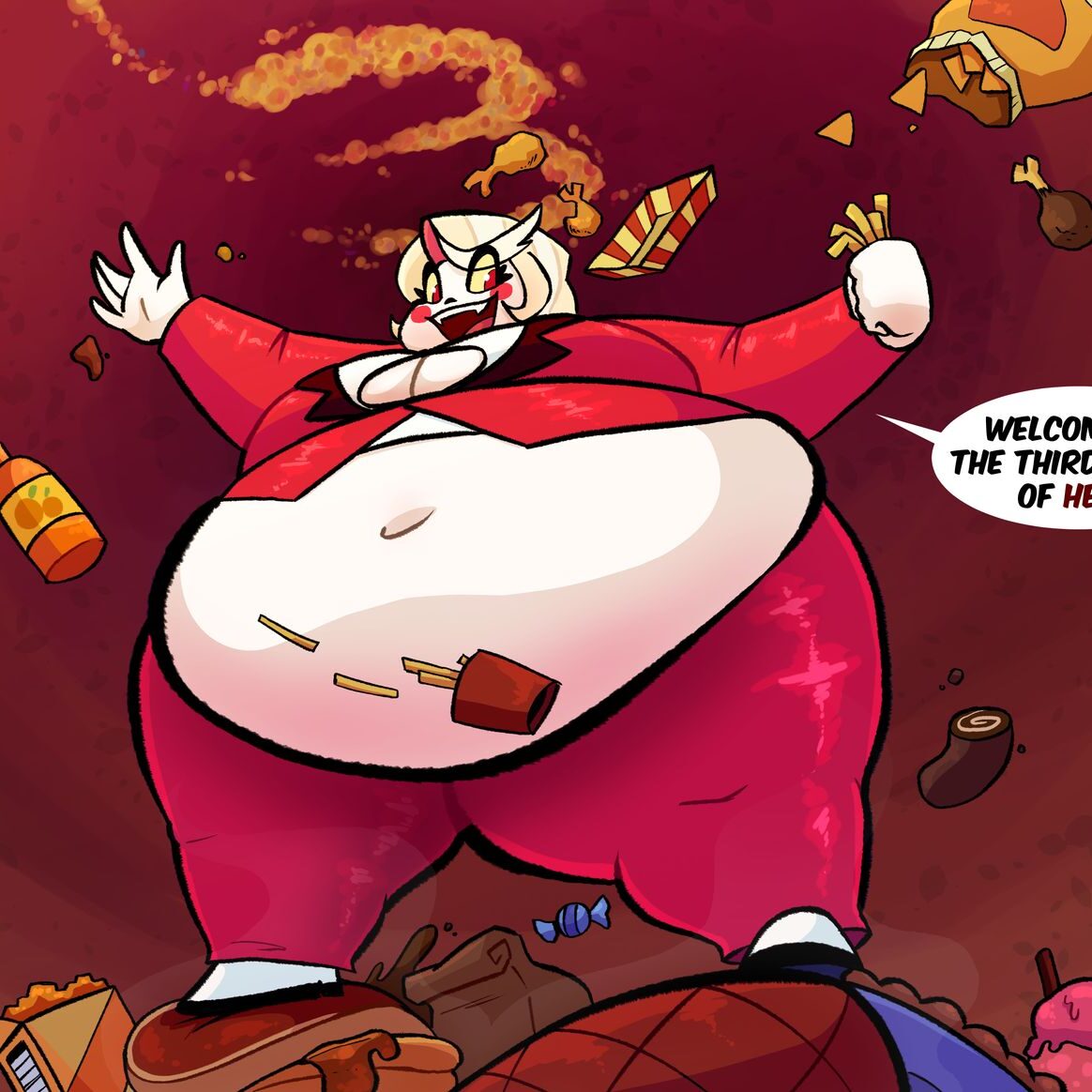 Charlie Morningstar Hazbin Hotel Fat Chubby Curvy Tits < Your Cartoon Porn