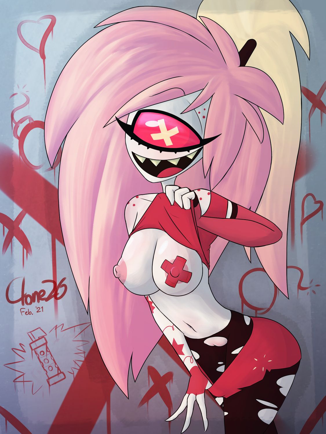 Cherri Bomb Hazbin Hotel Tits