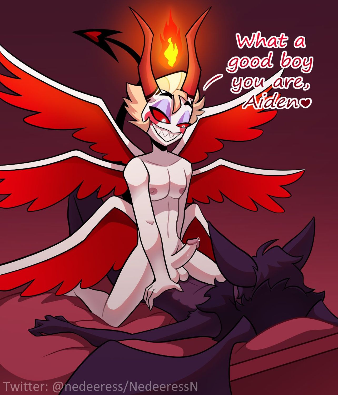 Hot Toon and Lucifer Morningstar Hazbin Hotel Muscular Anal Sex Gay