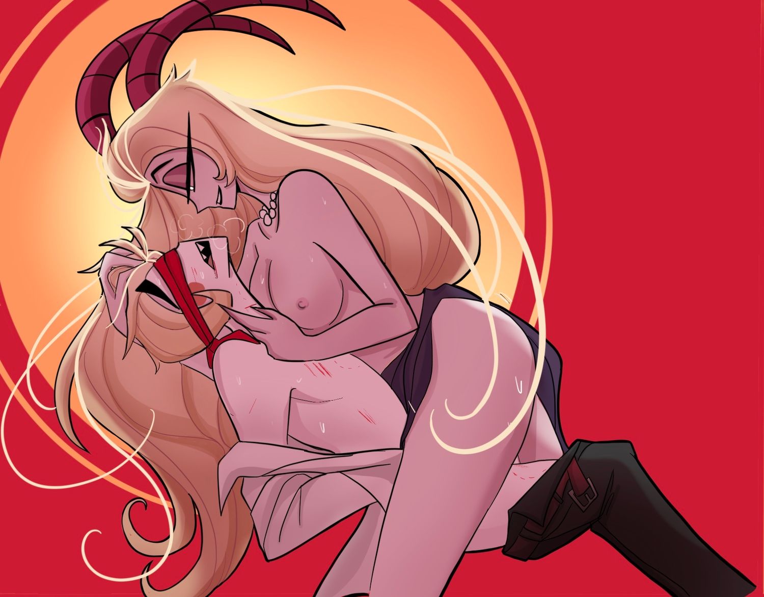 Lucifer Morningstar Hazbin Hotel and Lilith Morningstar Hazbin Hotel Tits