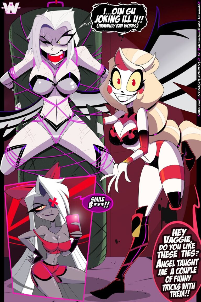 Hazbin Hotel Charlie and Lute tied up