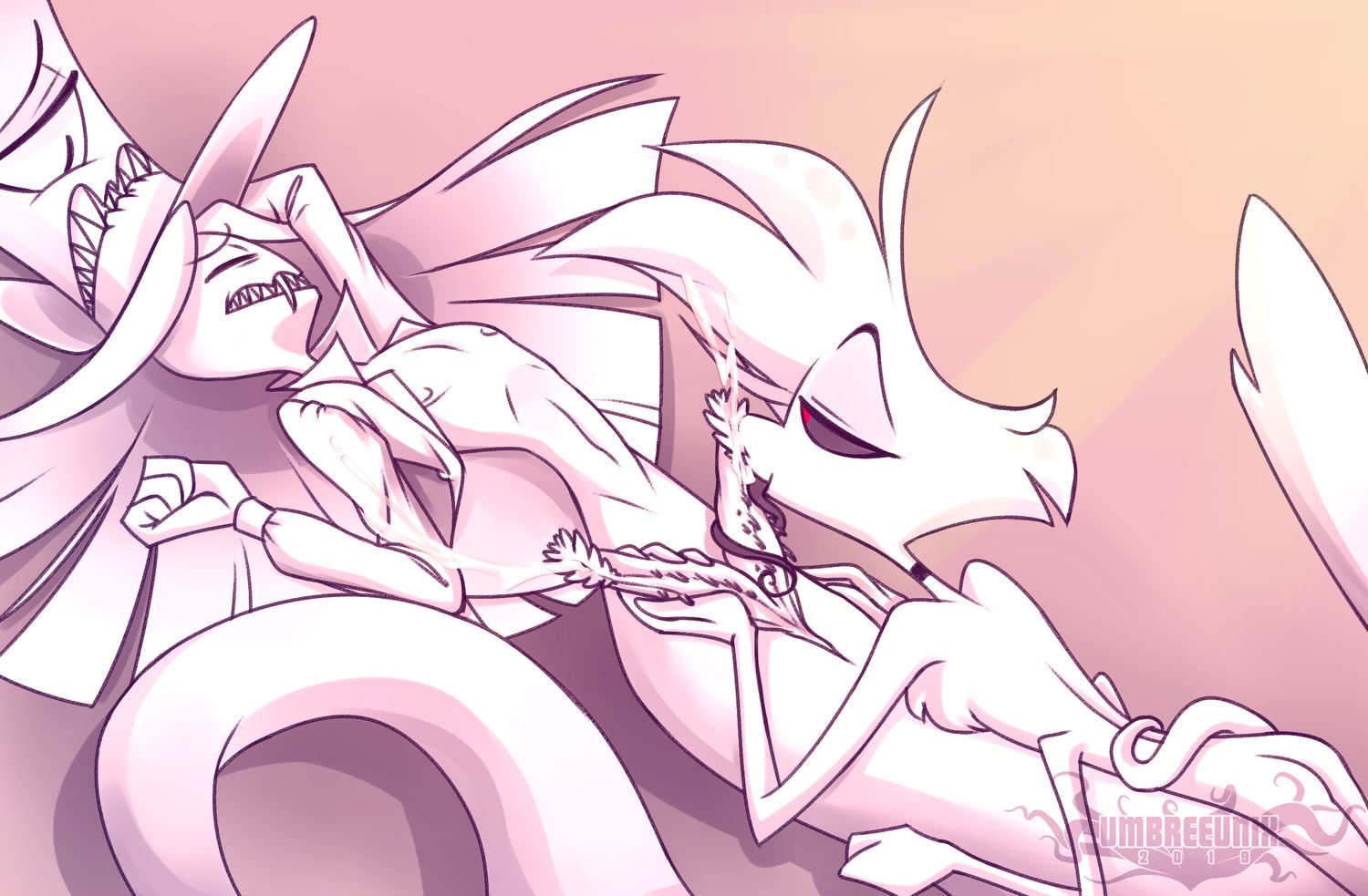 Sir Pentious Hazbin Hotel and Angel Dust Hazbin Hotel Naked Blowjob