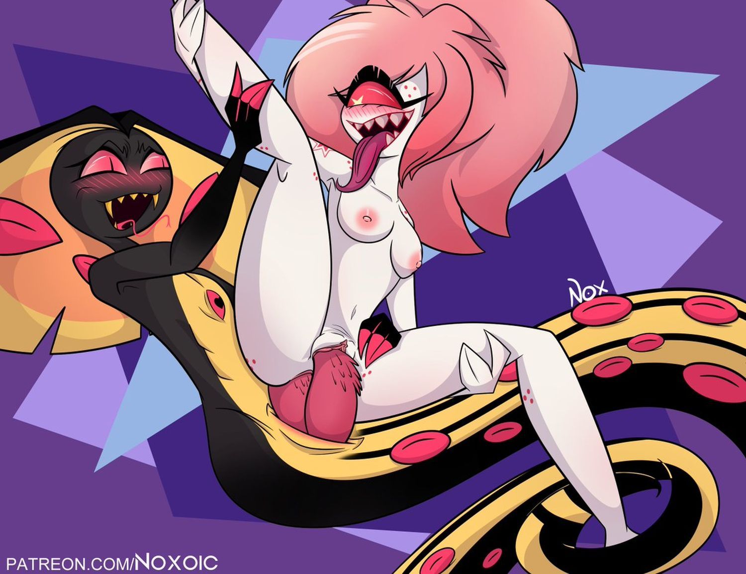 Sir Pentious Hazbin Hotel and Cherri Bomb Hazbin Hotel Nipples Pussy