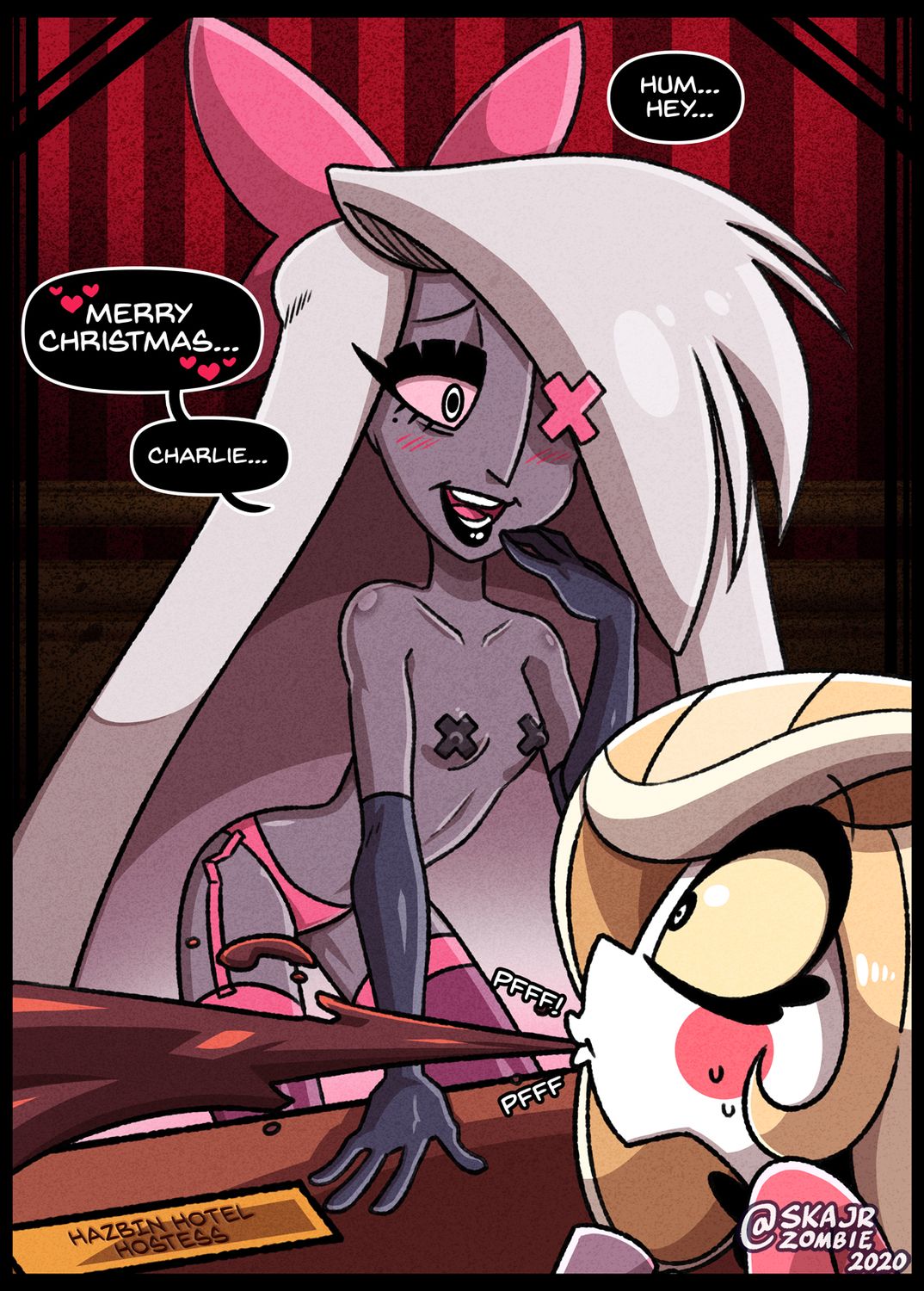 Vaggie Hazbin Hotel and Charlie Morningstar Hazbin Hotel Nipples Fanfiction