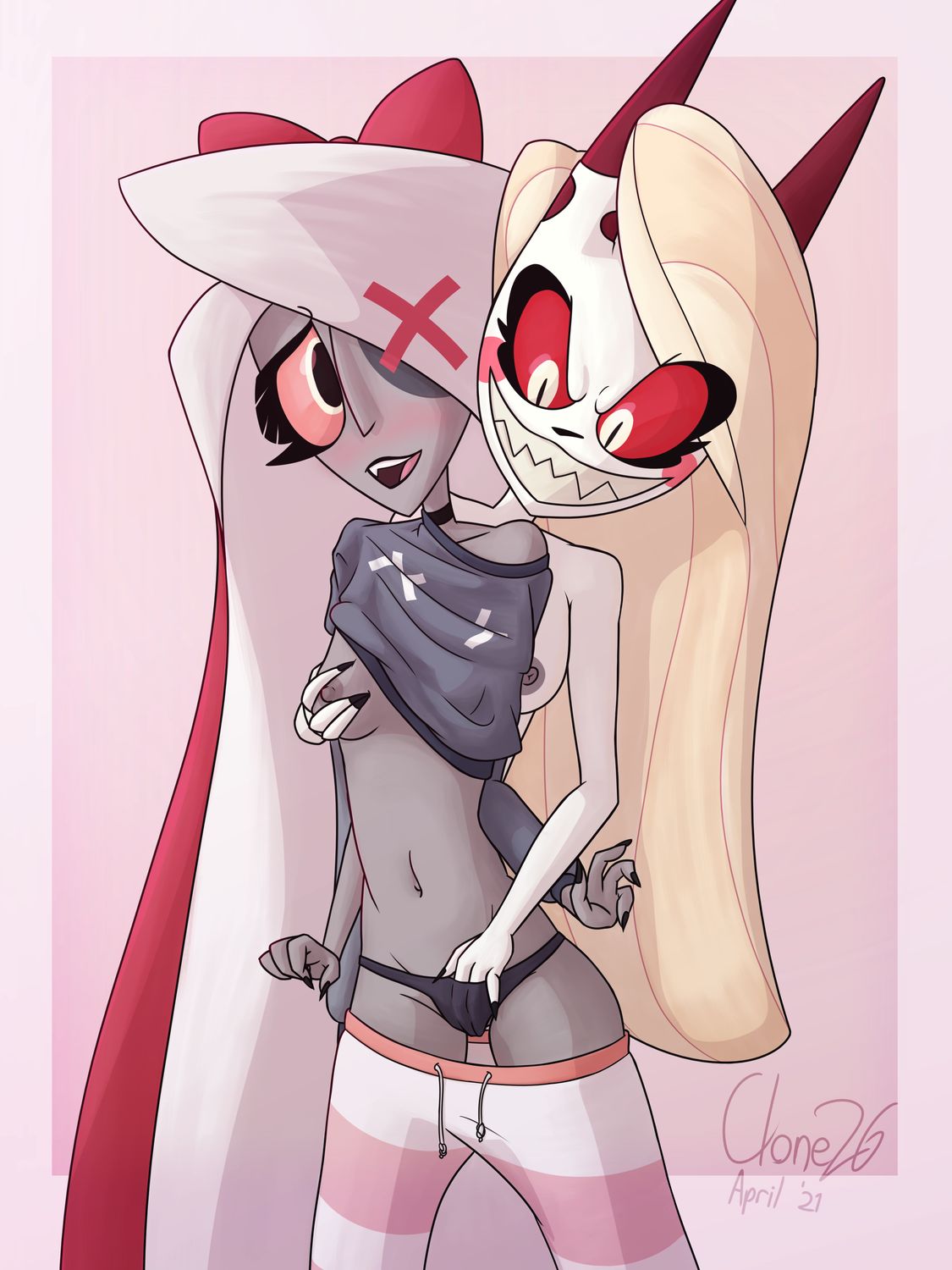 Vaggie Hazbin Hotel and Charlie Morningstar Hazbin Hotel Succubus