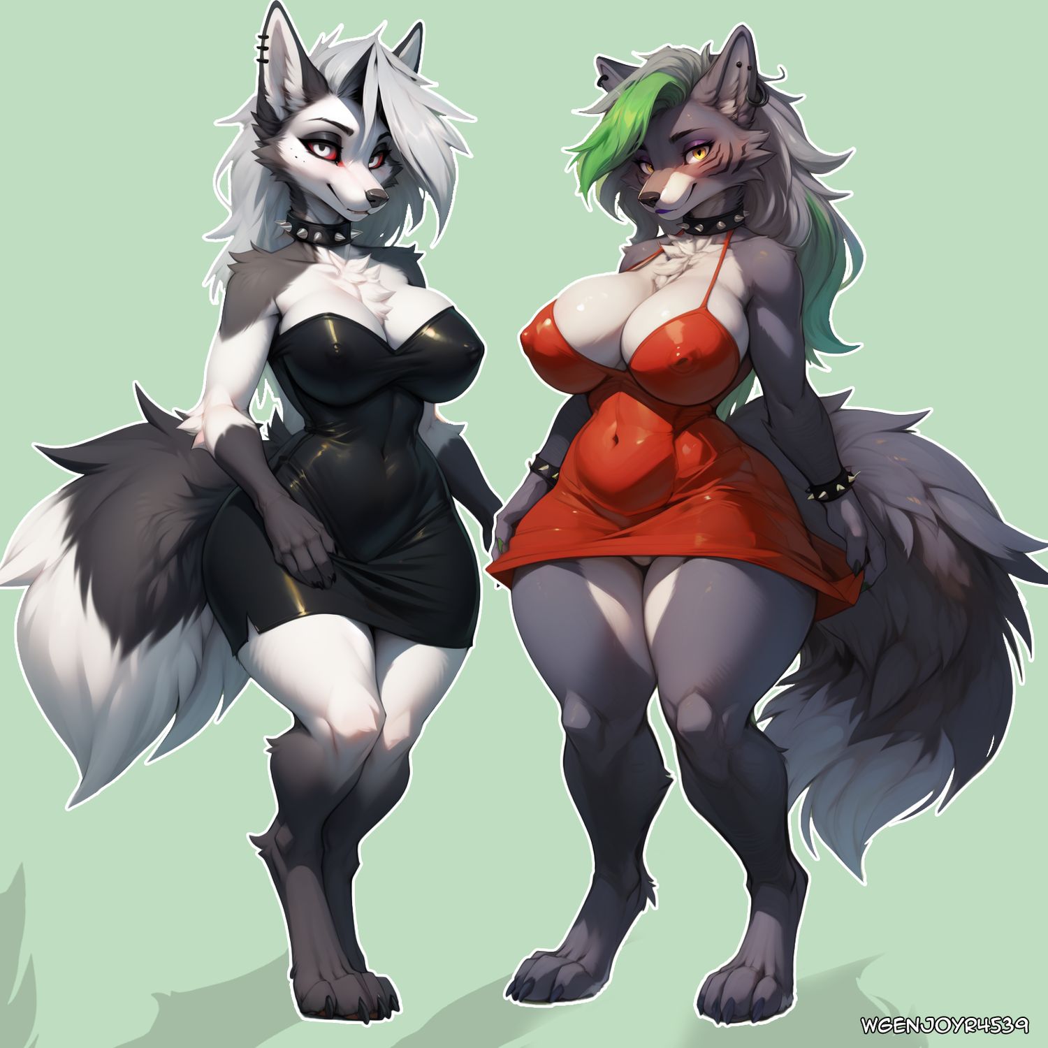 Roxanne Wolf Fnaf and Loona Tits General Furry Big Breast Ambiguous