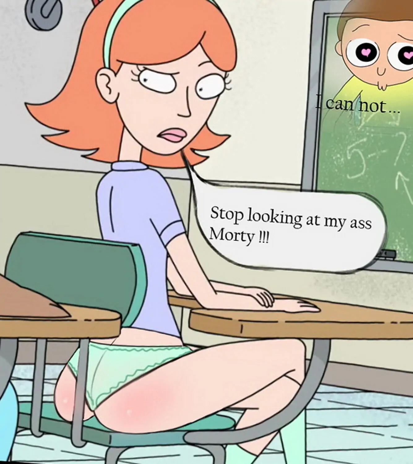 Morty Smith and Jessica Panties