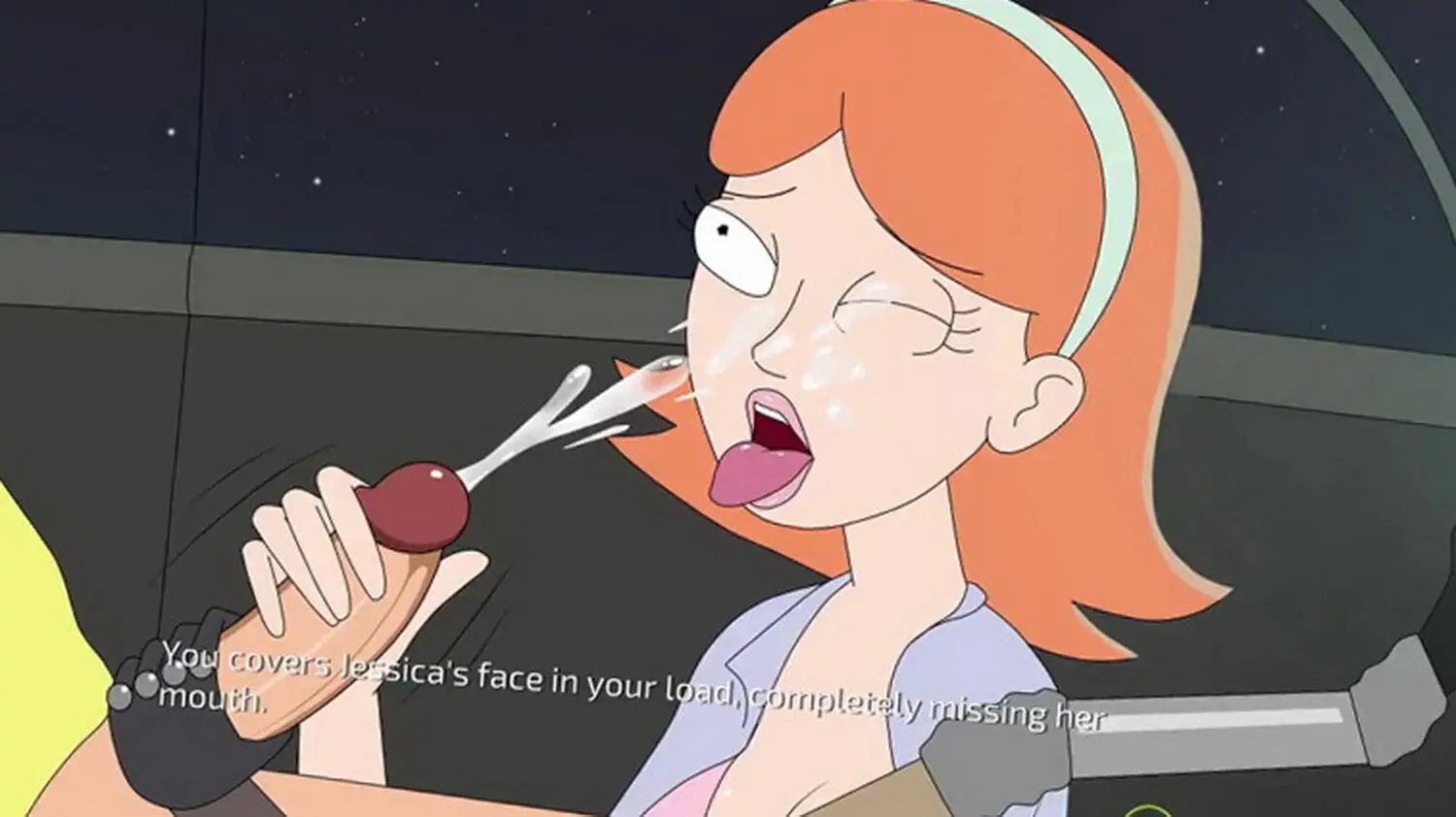 Morty Smith and Jessica Penis Cum Handjob Cumshot