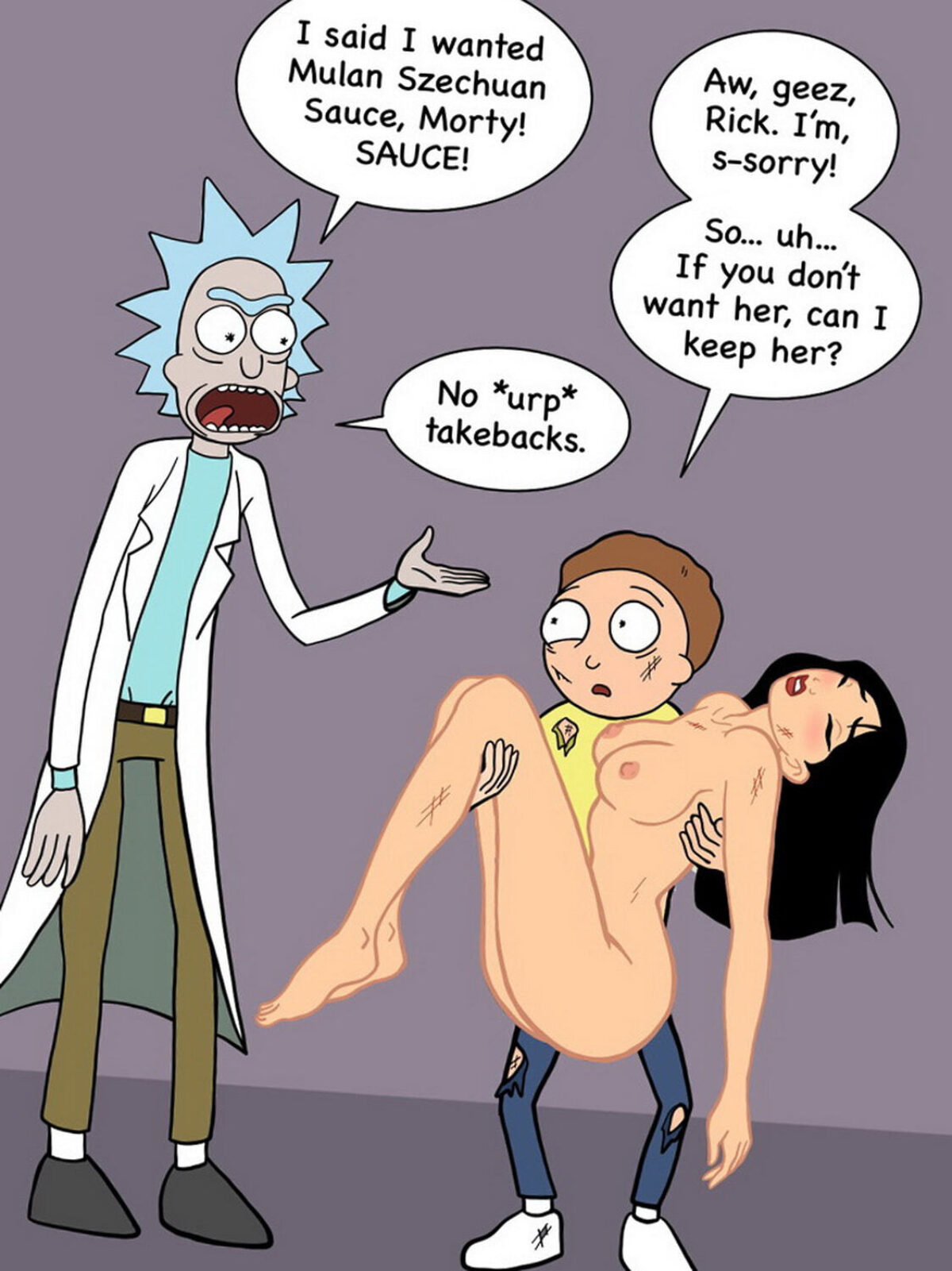 1200px x 1601px - Morty Smith and Rick Sanchez Tits Naked Big Breast < Your Cartoon Porn