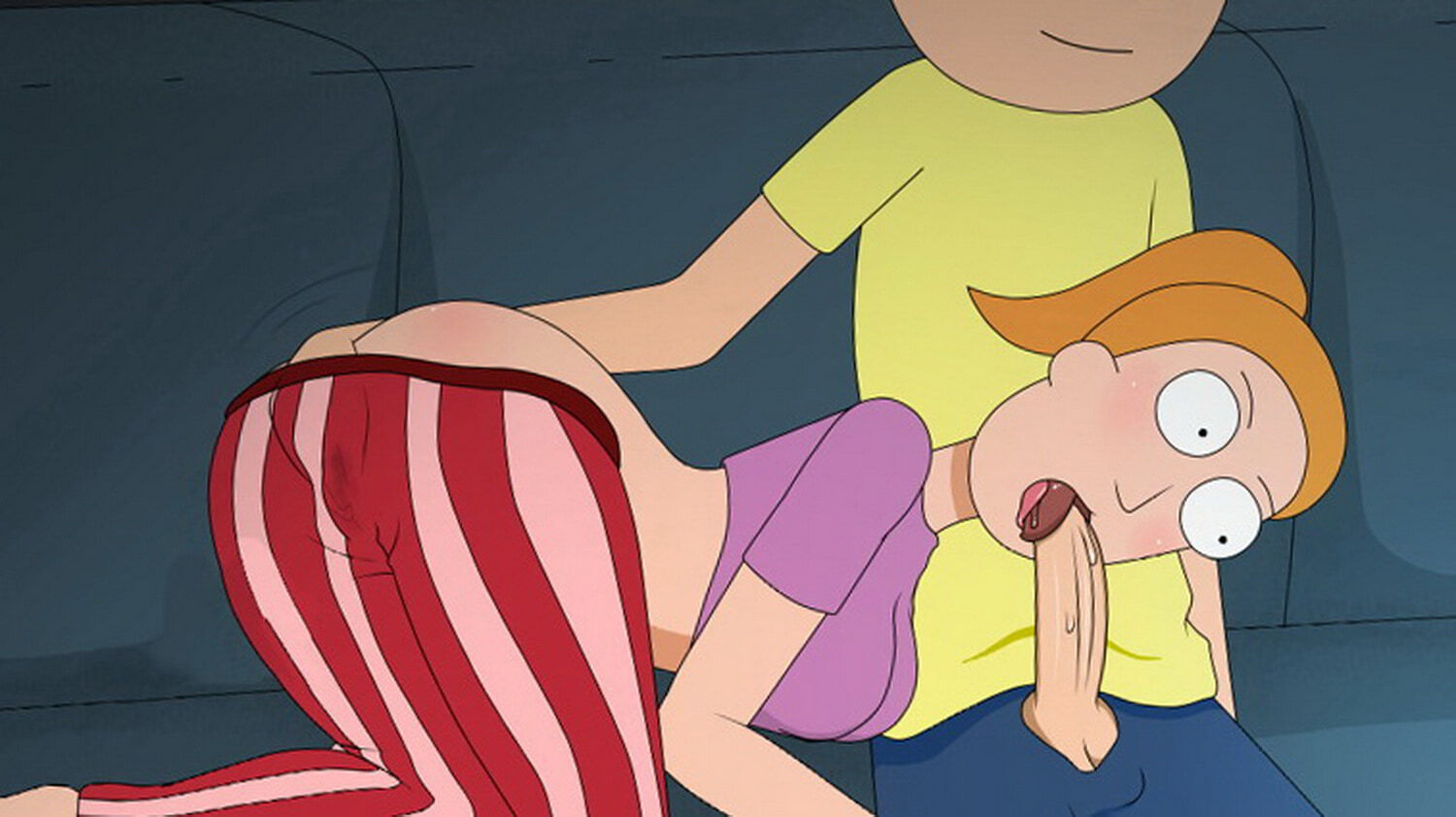 Morty Smith and Summer Smith Fingering Hand On Butt Oral Oral Sex