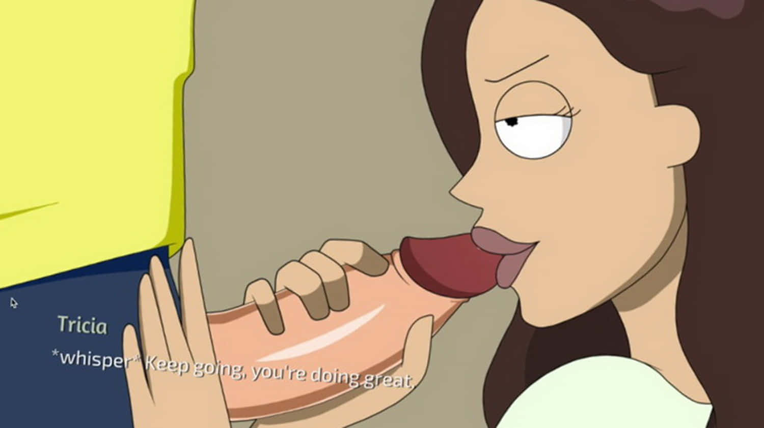 Morty Smith and Tricia Lange Penis Handjob