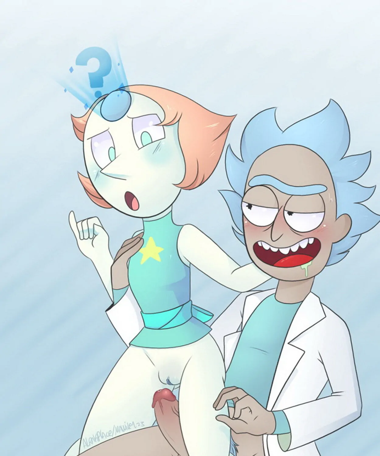 Rick Sanchez No Panties Penis Pubic Hair Hairless Pussy Pussy