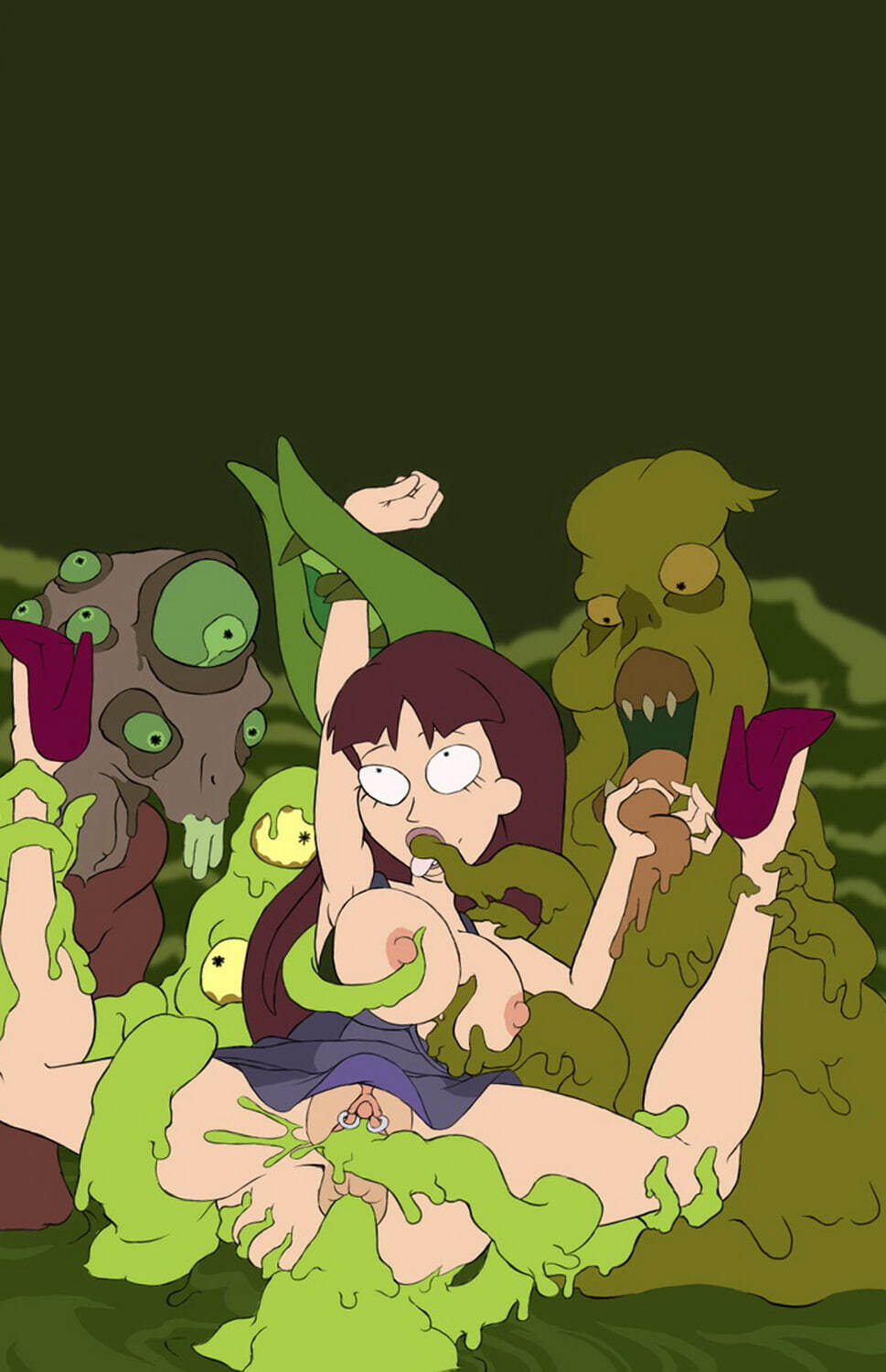 Stacy (Rick and Morty) Anal Sex Monster Pussy Piercing Piercing