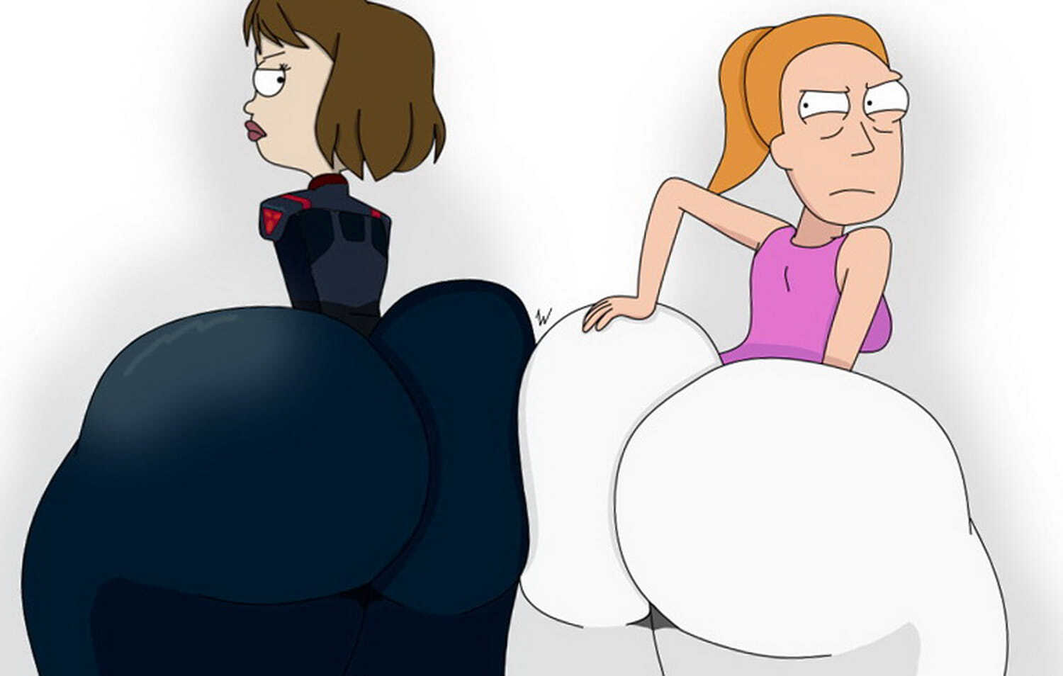 Tammy Gueterman and Summer Smith Female Only Hyper Butt Huge Ass > Your  Cartoon Porn