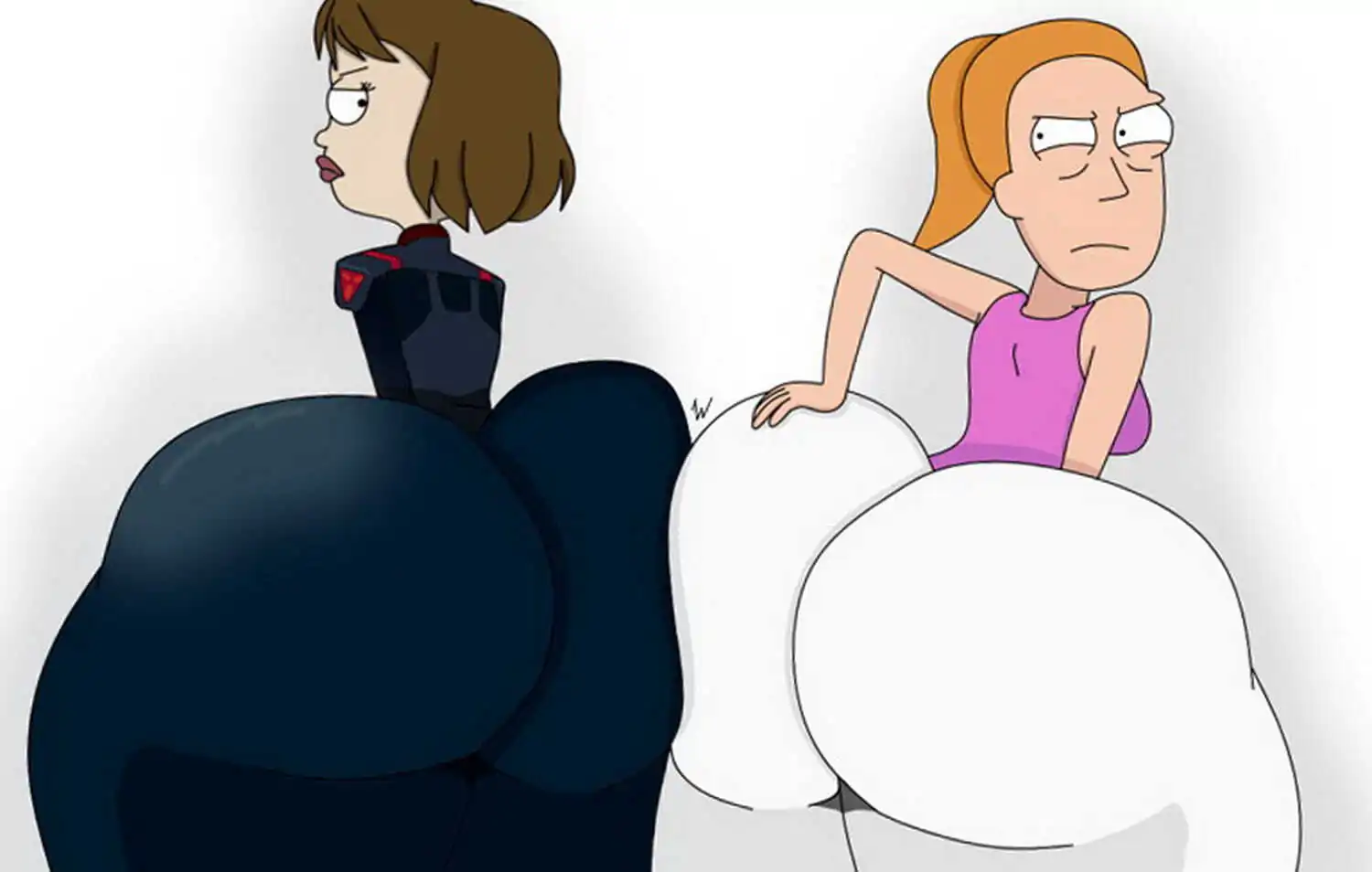 Tammy Gueterman and Summer Smith Female Only Hyper Butt Huge Ass