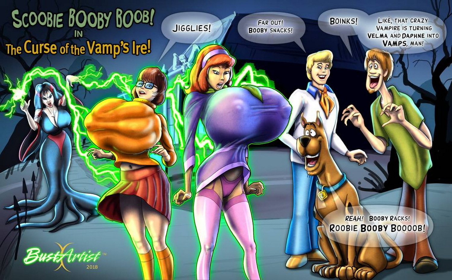 Daphne Blake and Shaggy Rogers Tits Monster Girl Big Breast Busty