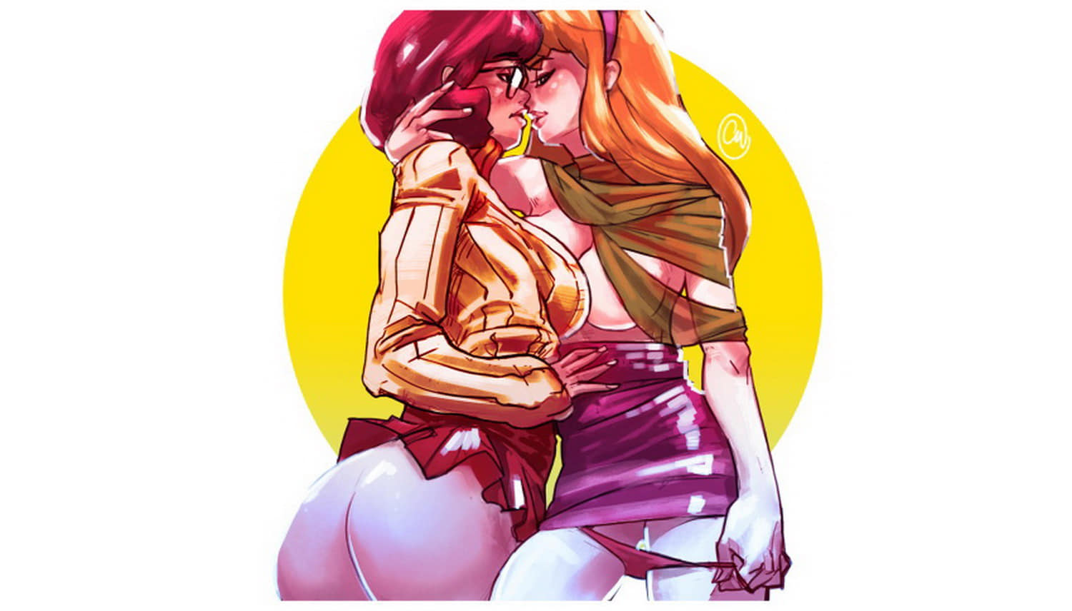 Daphne Blake and Velma Dinkley Yuri Underwear