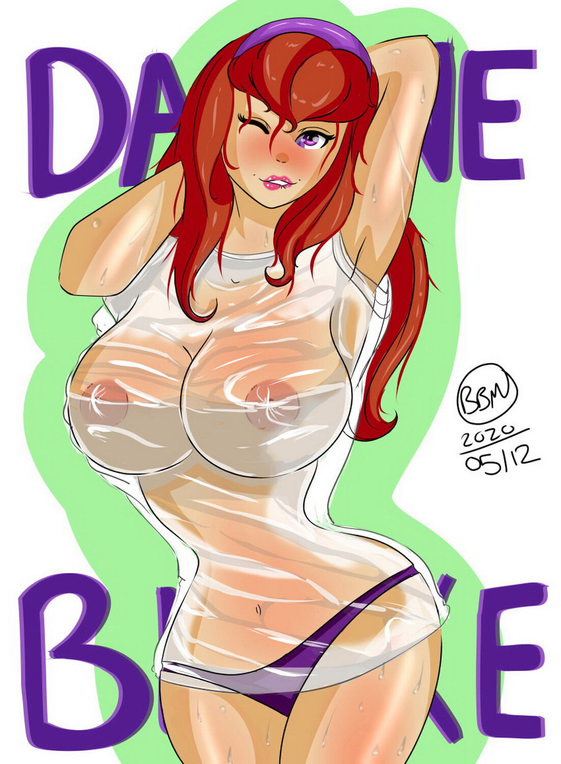 Daphne Blake Wet Shirt Nipples Wet Tits Big Breast Panties