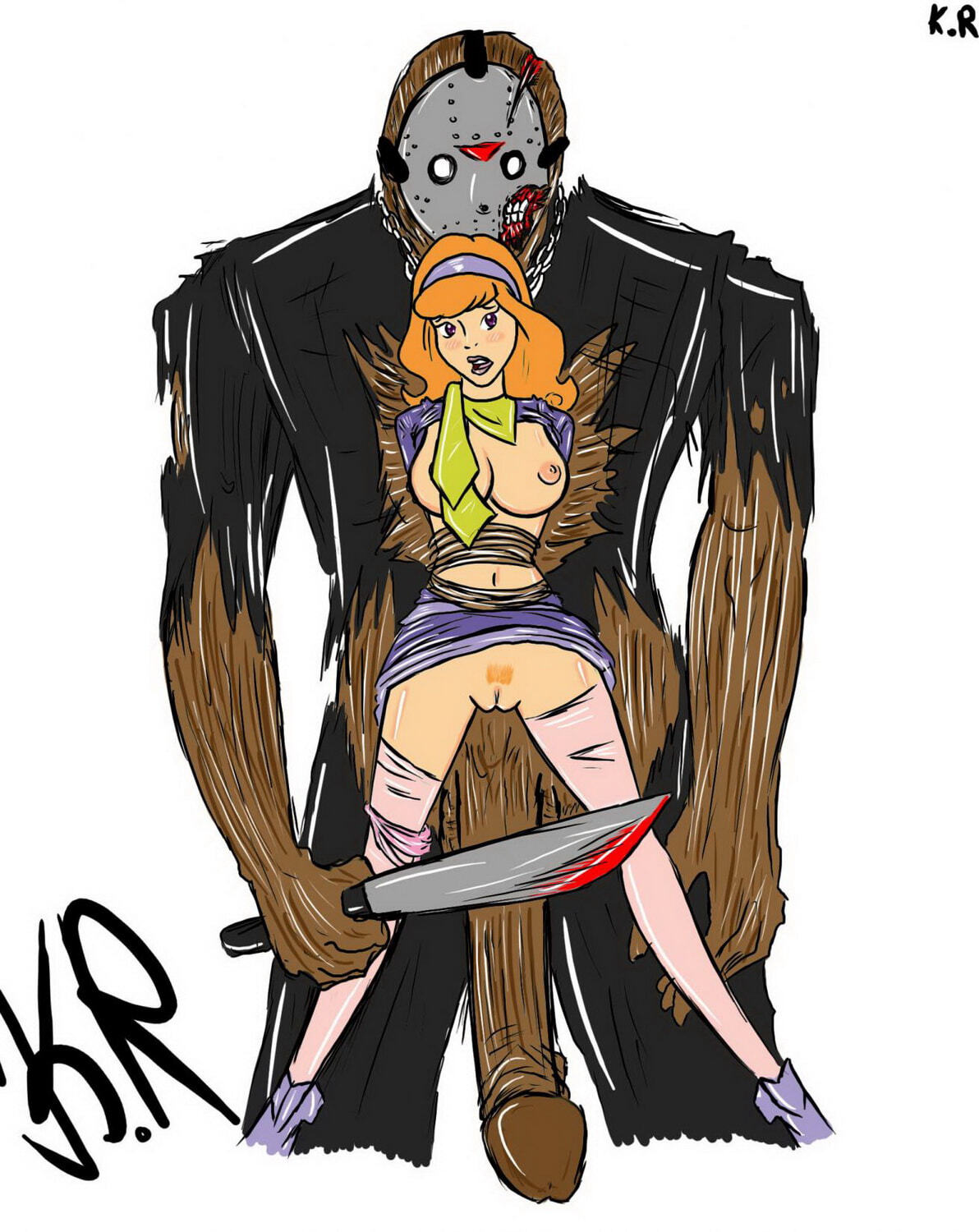 Jason Voorhees and Daphne Blake XXX Hentai