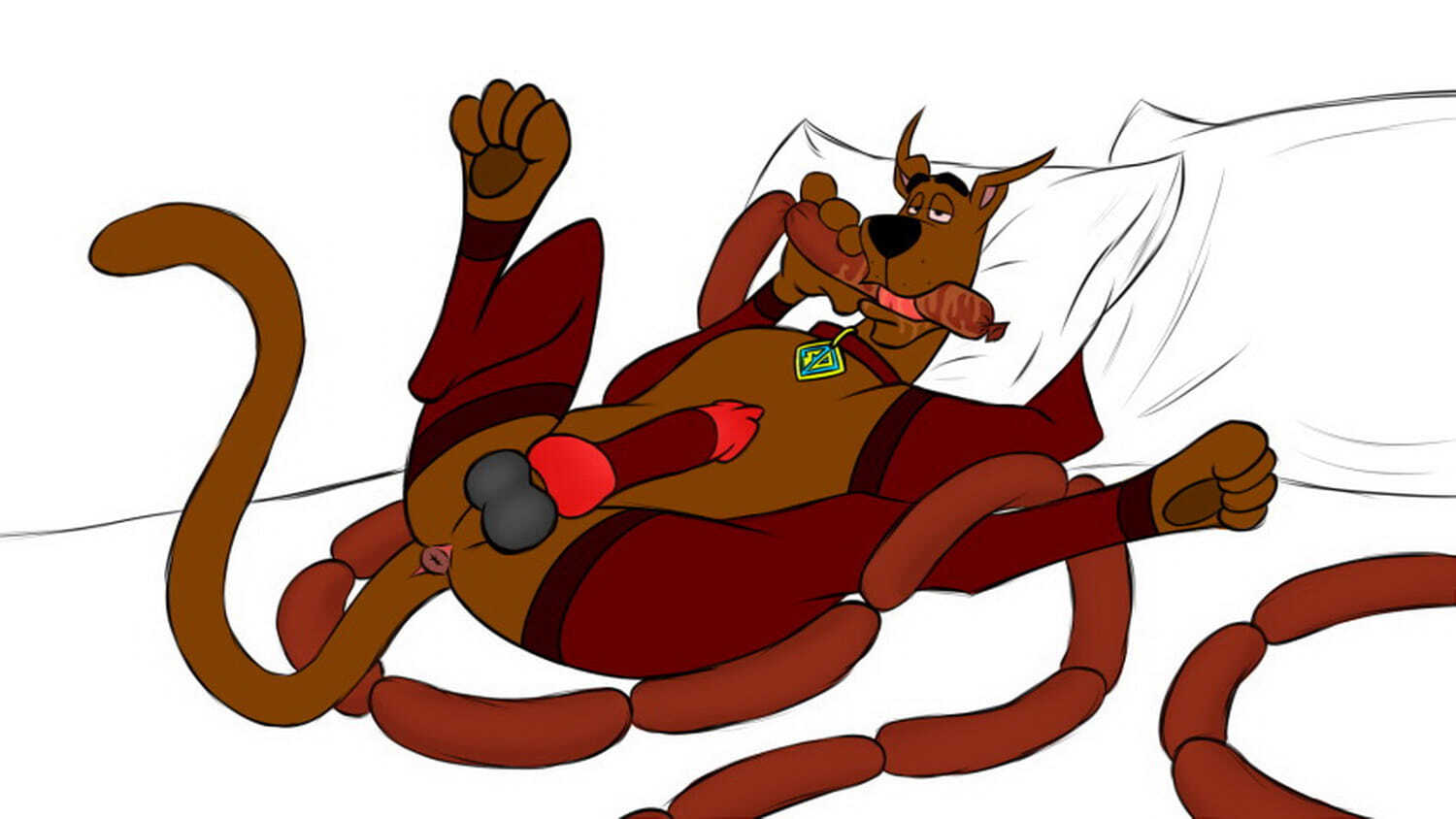 Scooby Penis Solo Stockings Animal Penis