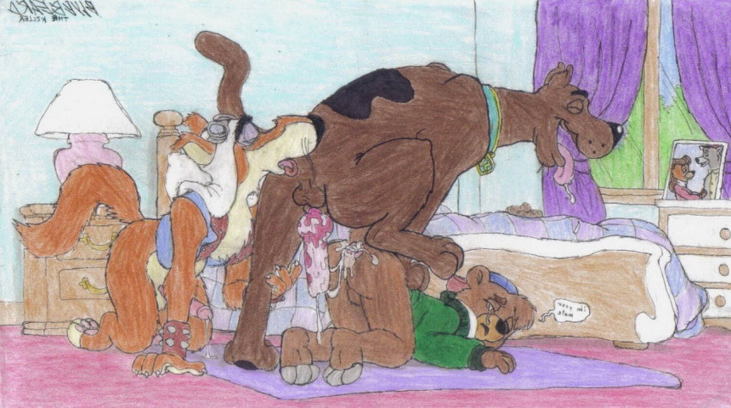 Scooby Doo pics tagged as scat, gay, threesome, penis, cum, furry. 