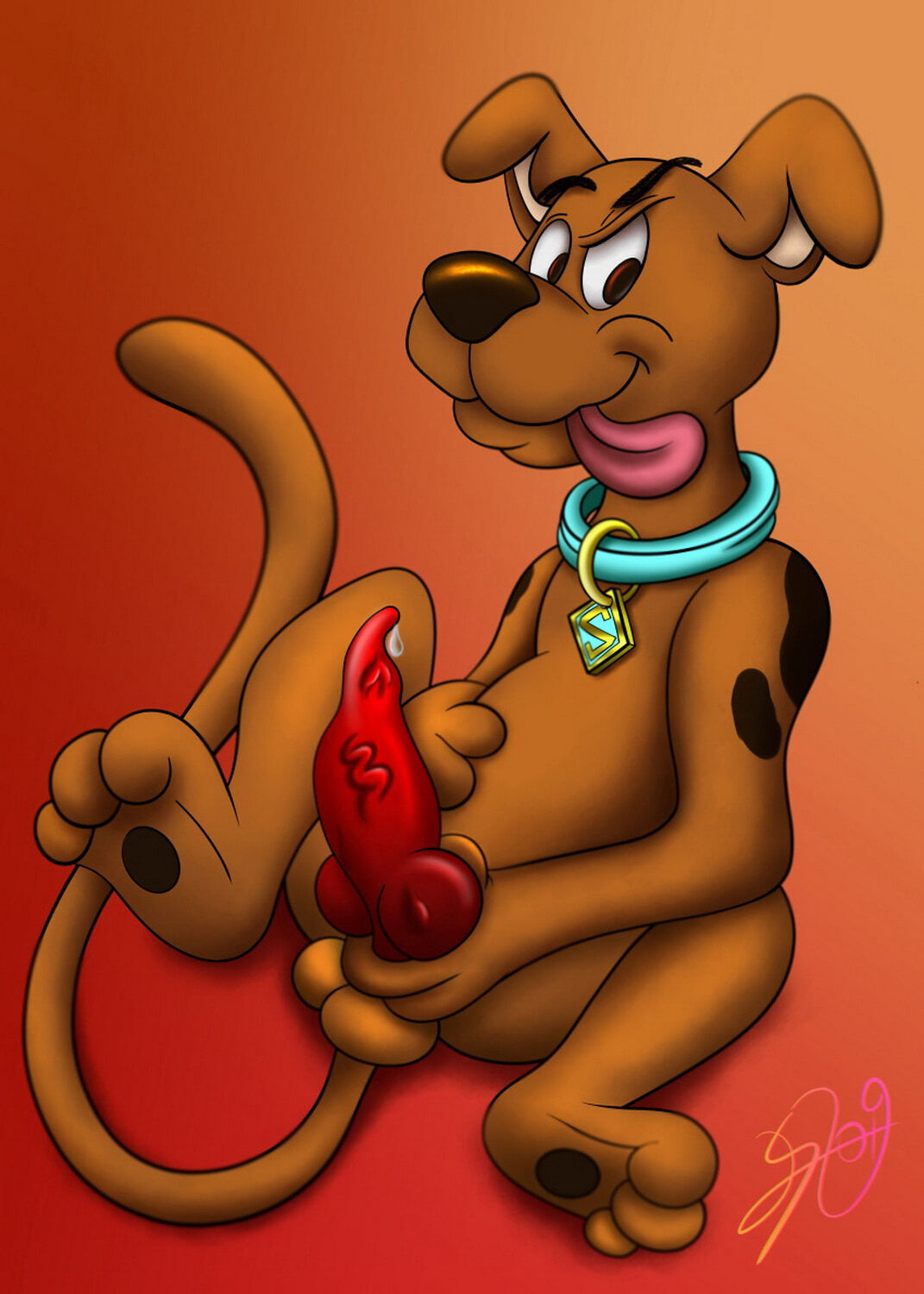 Scooby Veiny Penis Penis Solo Animal Penis