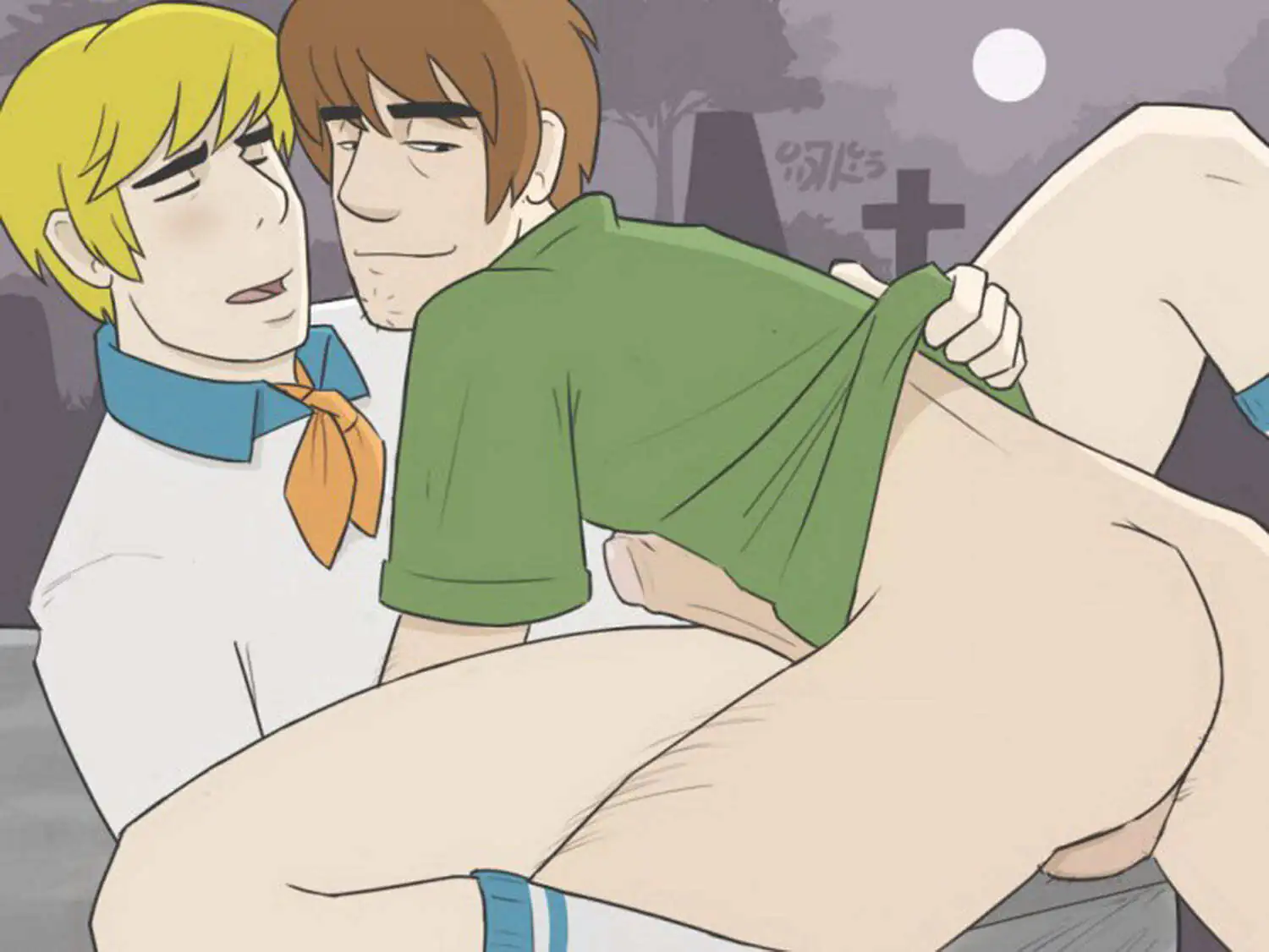 Shaggy Rogers and Fred Jones Anal Penetration Anal Sex Gay Blonde