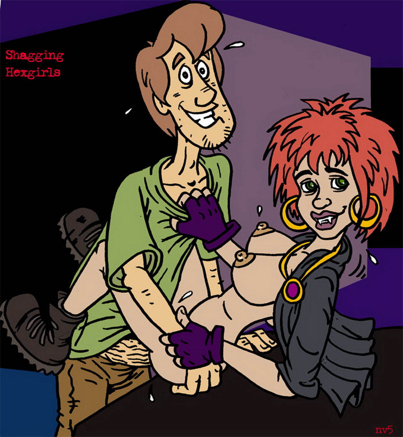 Shaggy Rogers and Luna Nipples Sex