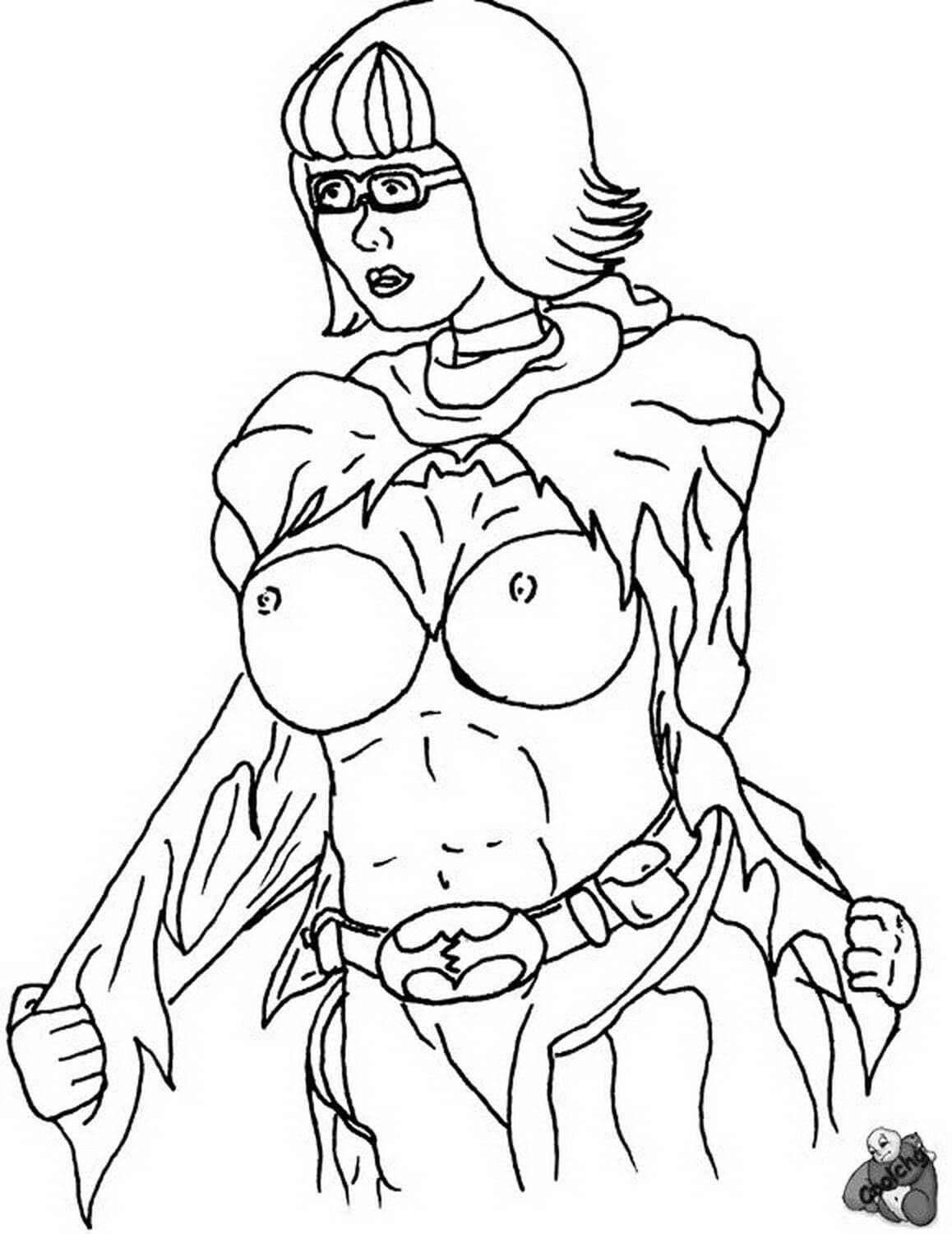 Velma Dinkley and Batgirl Nipples Female Only Solo